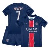 Original Trikotsatz Paris Saint-Germain Mbappé 7 Heimtrikot 2024-25 Für Kinder